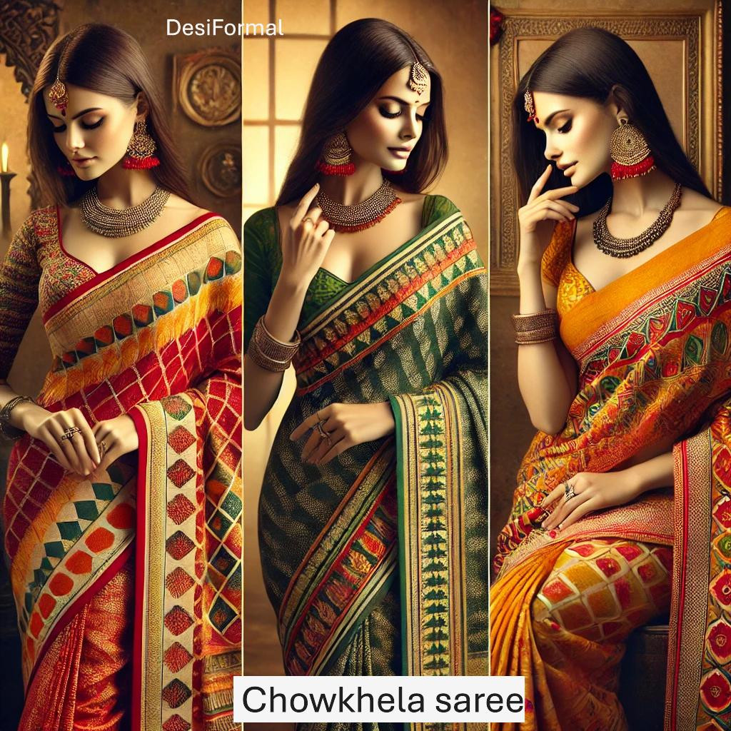 Chowkhela saree mix.JPG