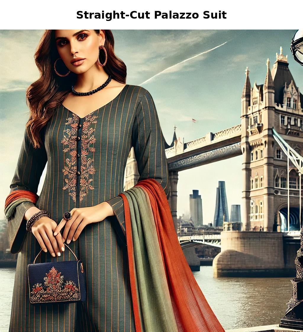 Straight-Cut Palazzo Suit