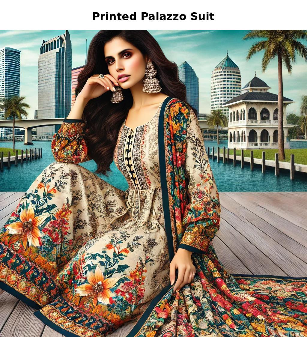 Printed Palazzo Suit