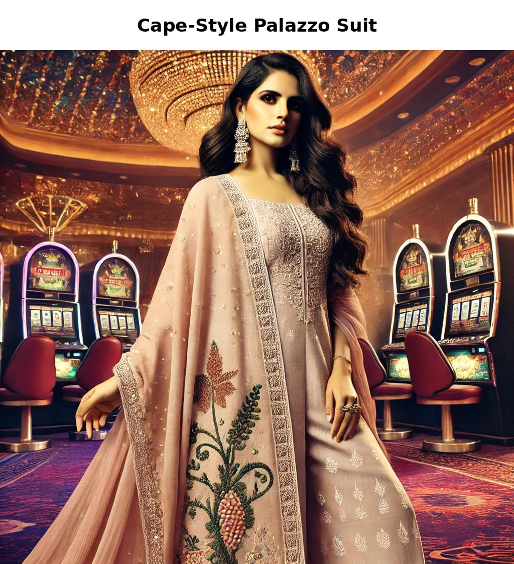 Cape-Style Palazzo Suits