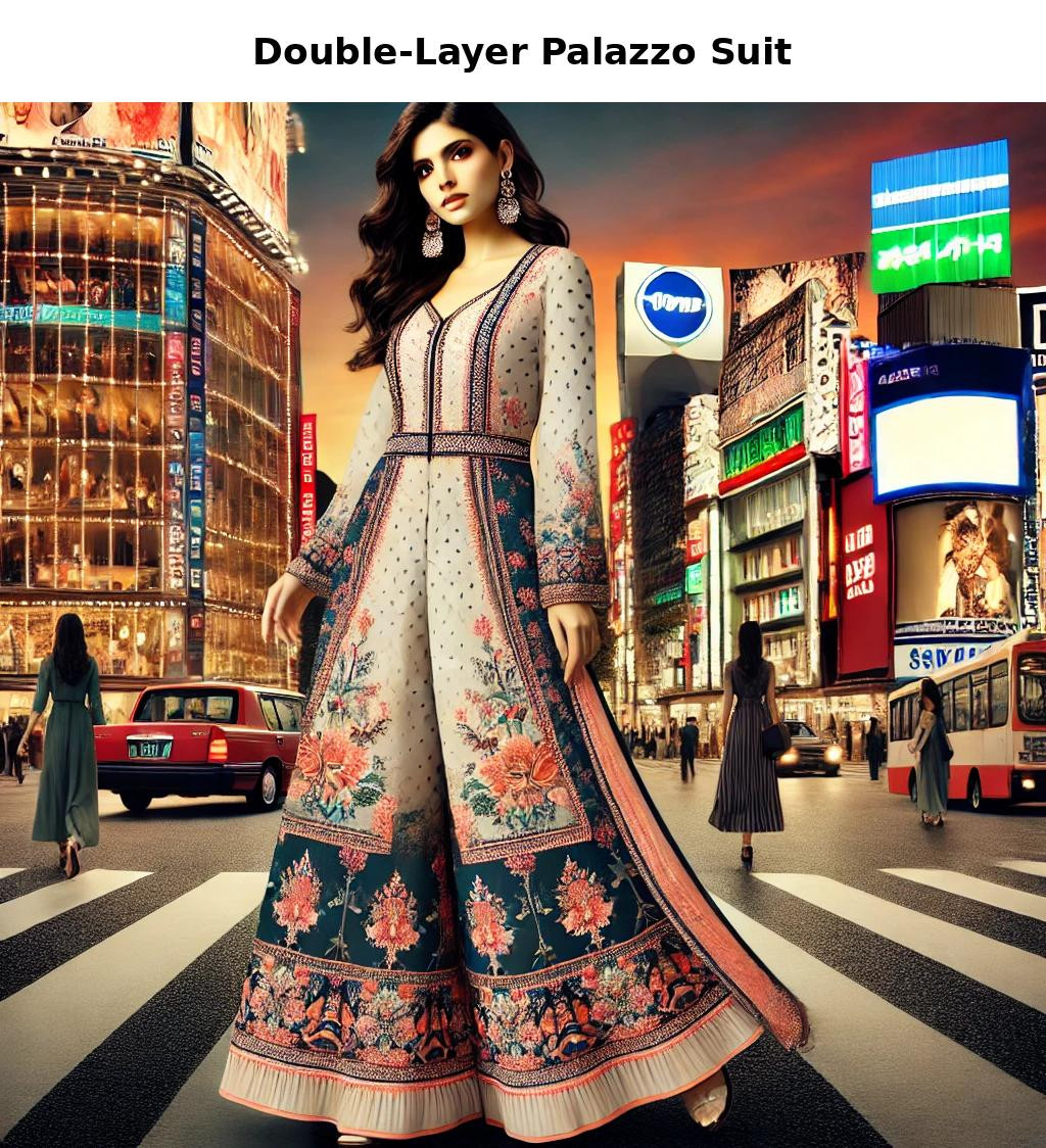 Double-Layer Palazzo Suit