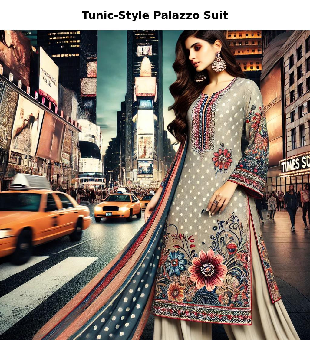 Tunic-Style Palazzo Suit