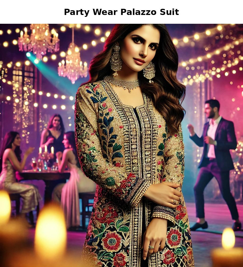 Party Wear Palazzo Suit