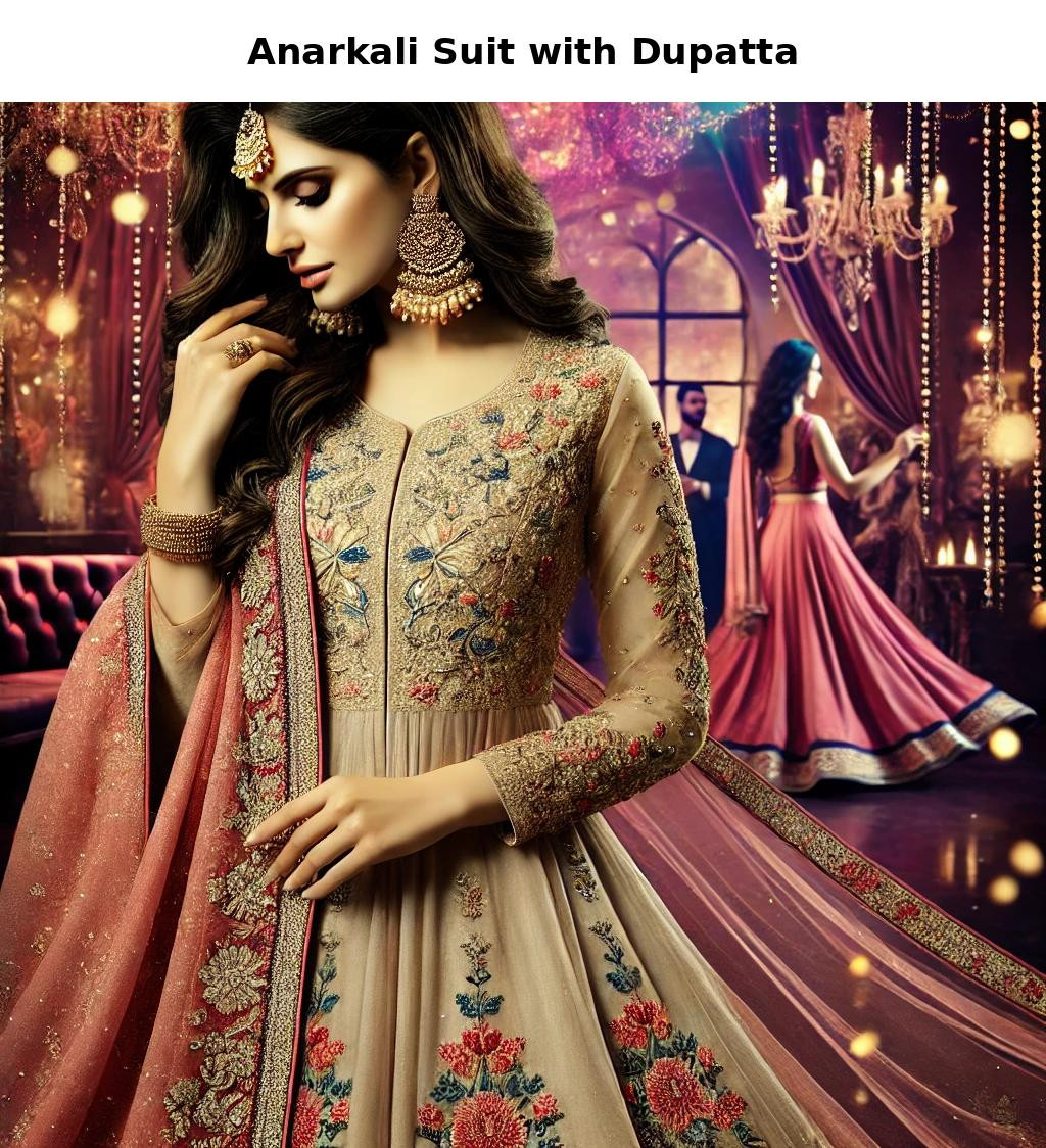 Anarkali Suit with Dupatta