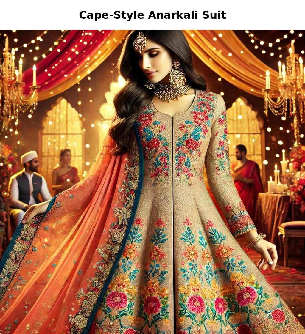 Cape-Style Anarkali Suit