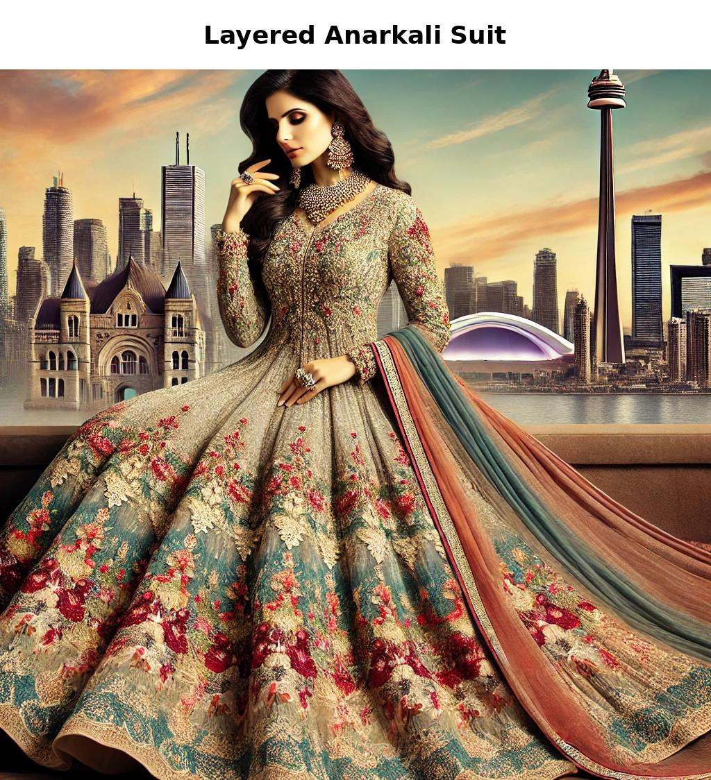 Layered Anarkali Suit