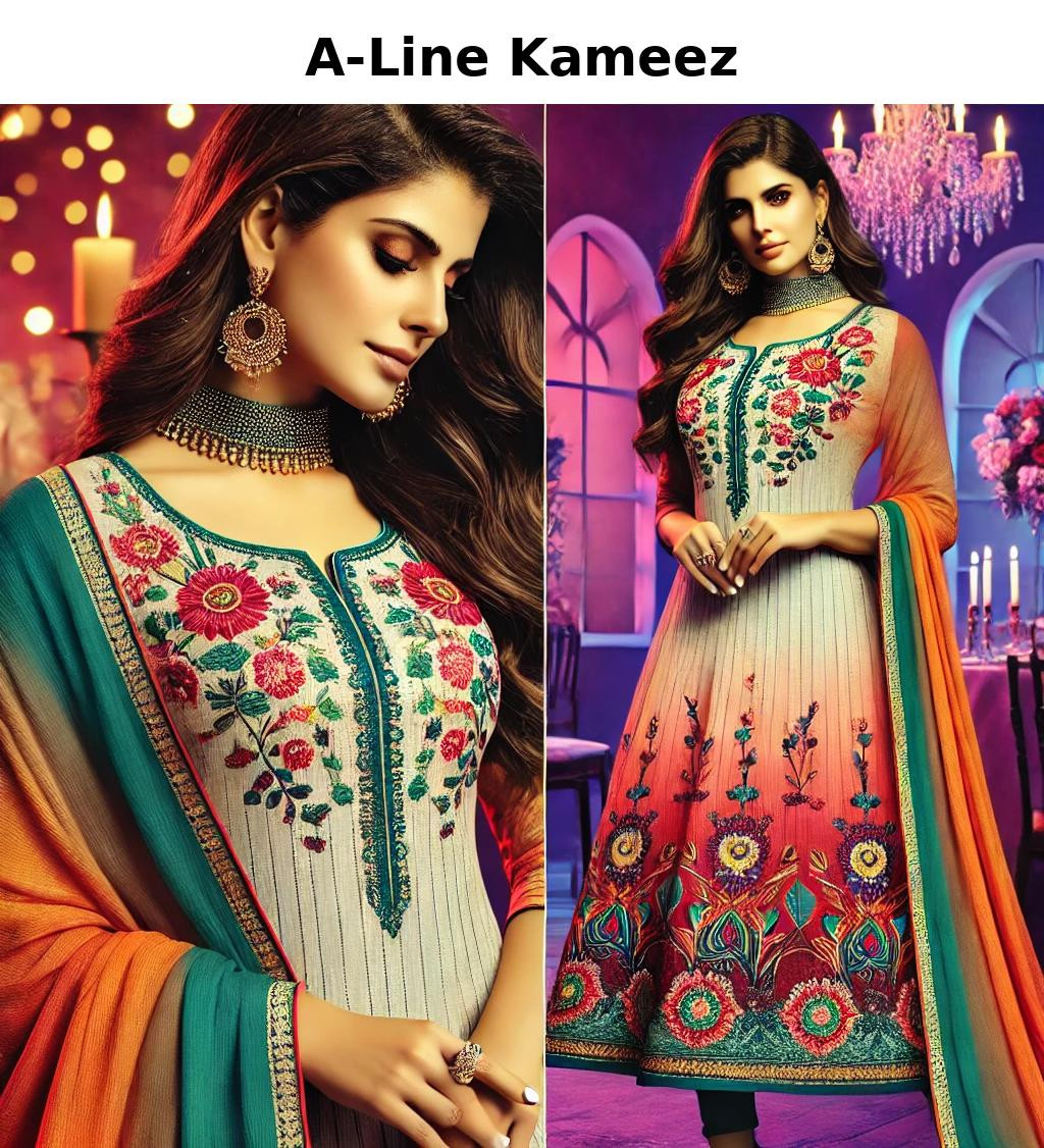 A-Line Kameez