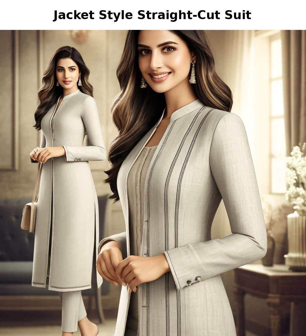 Jacket Style Straight-Cut Suit