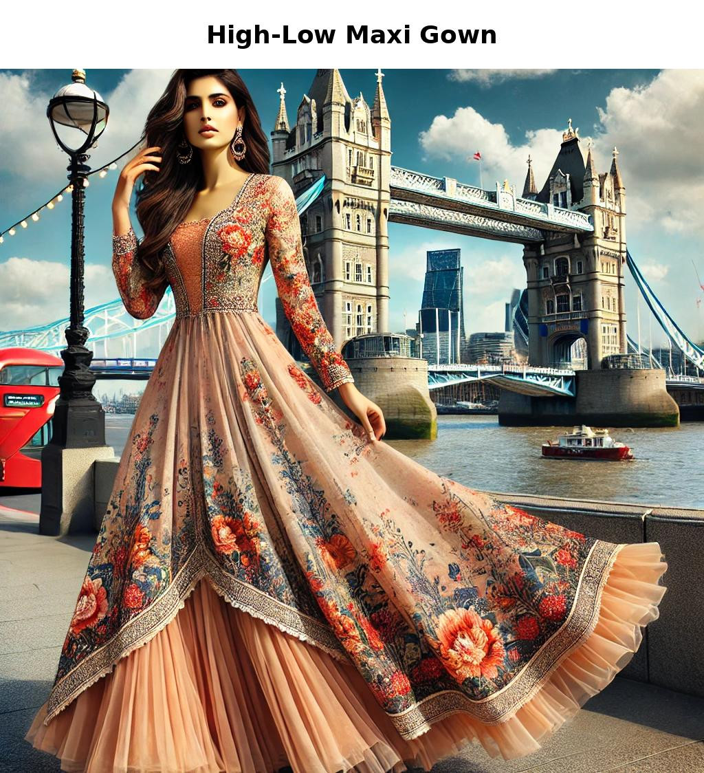 High-Low Style Maxi Gown