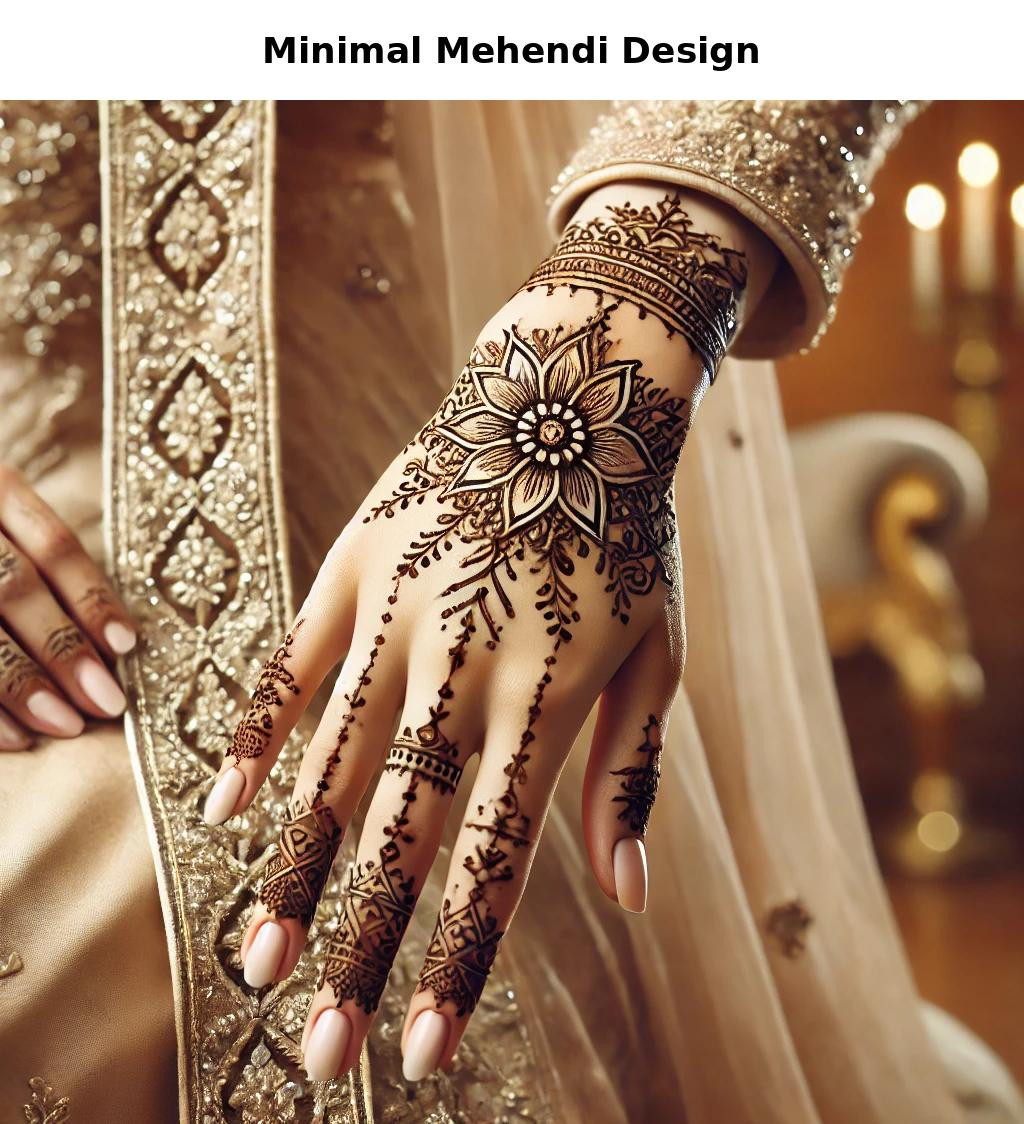 Modern and Minimalist Mehendi Guide for Women