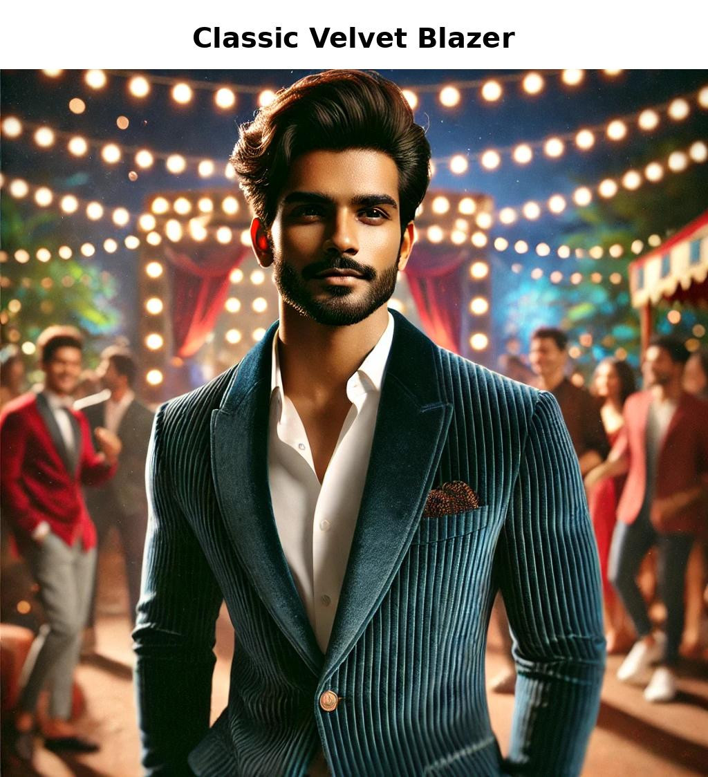 Velvet Blazer for Men - Party Guide