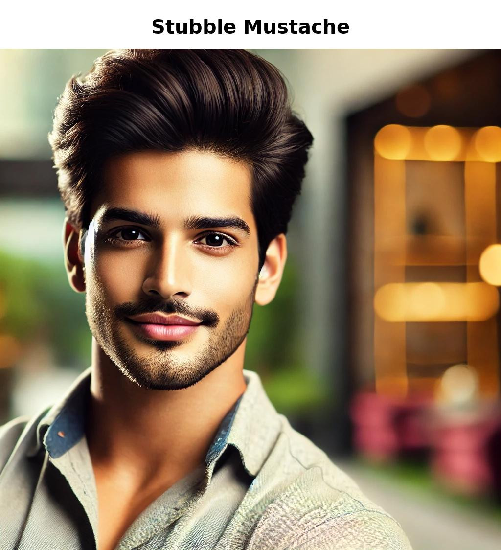 Casual and Bollywood mustaches