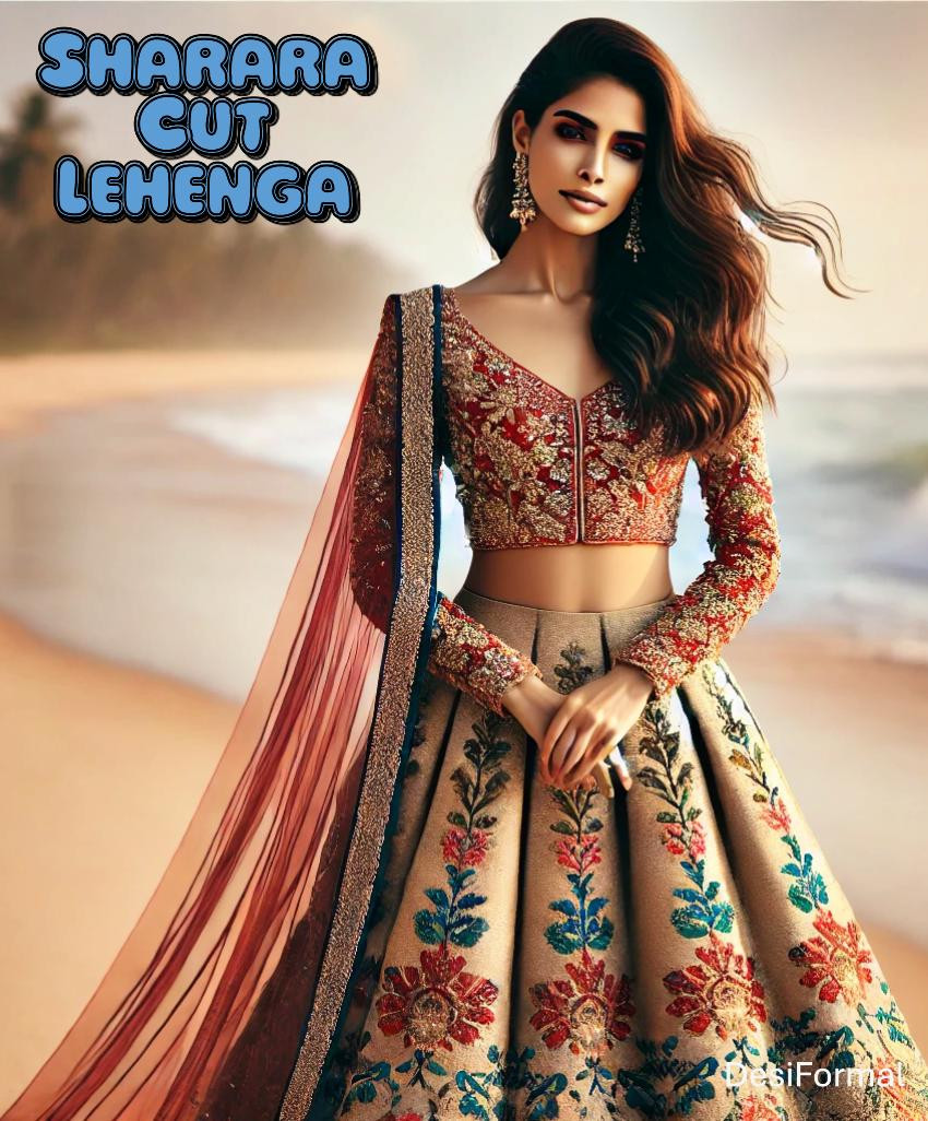 Sharara Cut Lehenga