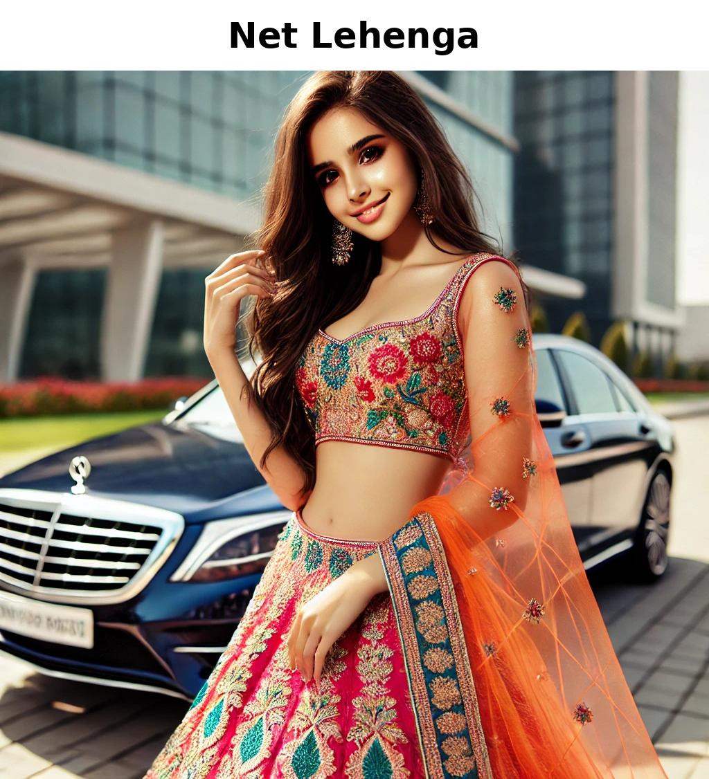 Net Lehenga