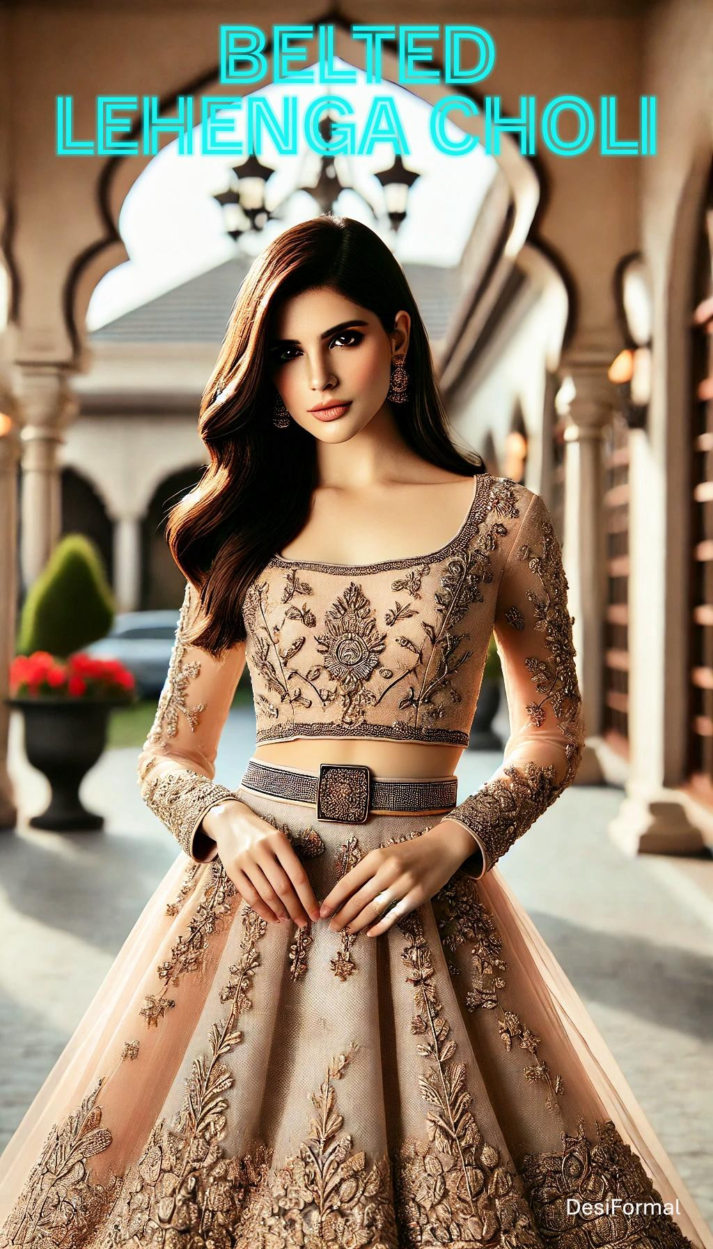 Belted Lehenga Choli